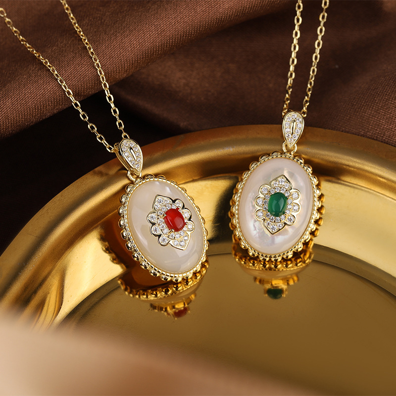 Birth Flower Necklace - Collana con ciondolo fiore di lusso
