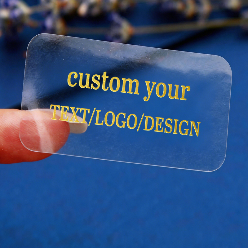 Personalised Candle Label - 50 adesivi rettangolari personalizzati, adesivi trasparenti
