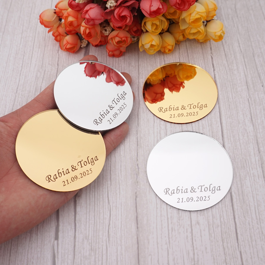 Personalised Candle Label - 12 pezzi Bomboniere personalizzate Regali Cena