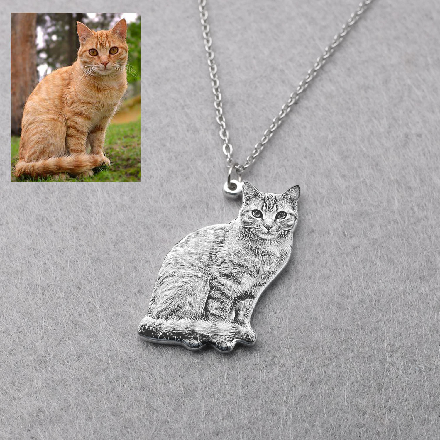 Pet Portrait Custom - Collana Personalizzata con Foto di Animali