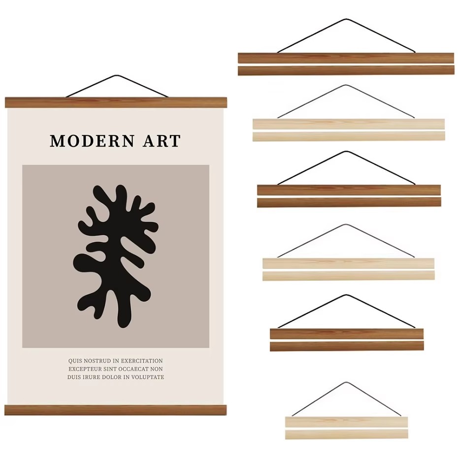 Engraved Wood Frame - 7 colori 30 40 50 cm