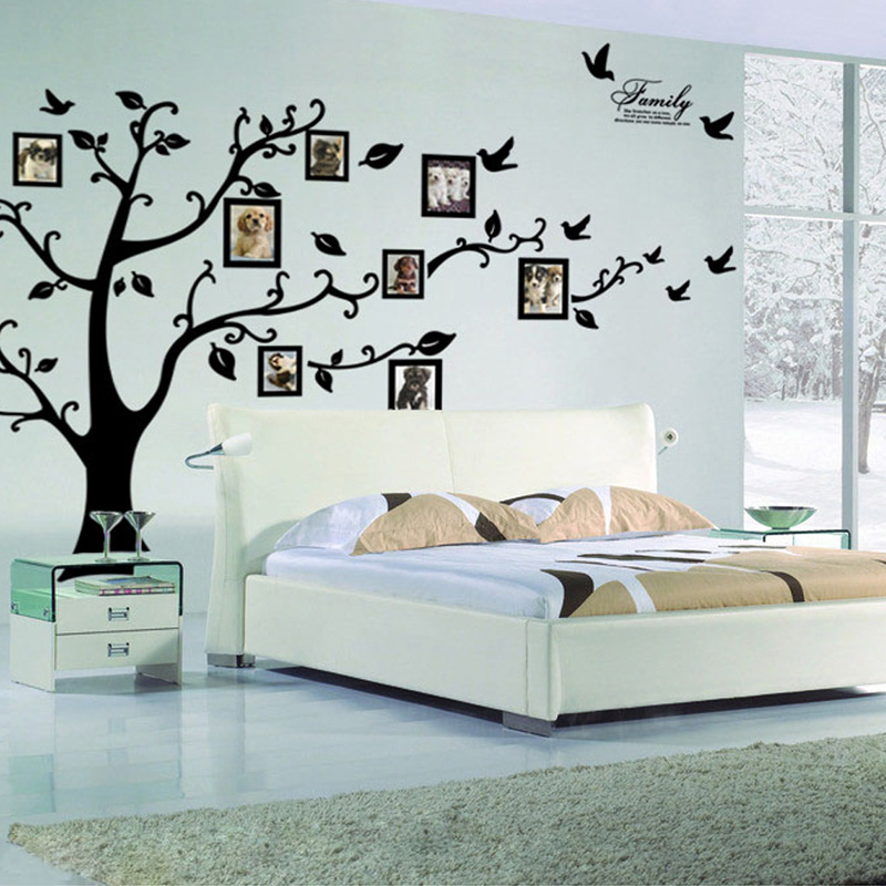 Family Tree Print - Adesivi Murali in PVC a Forma