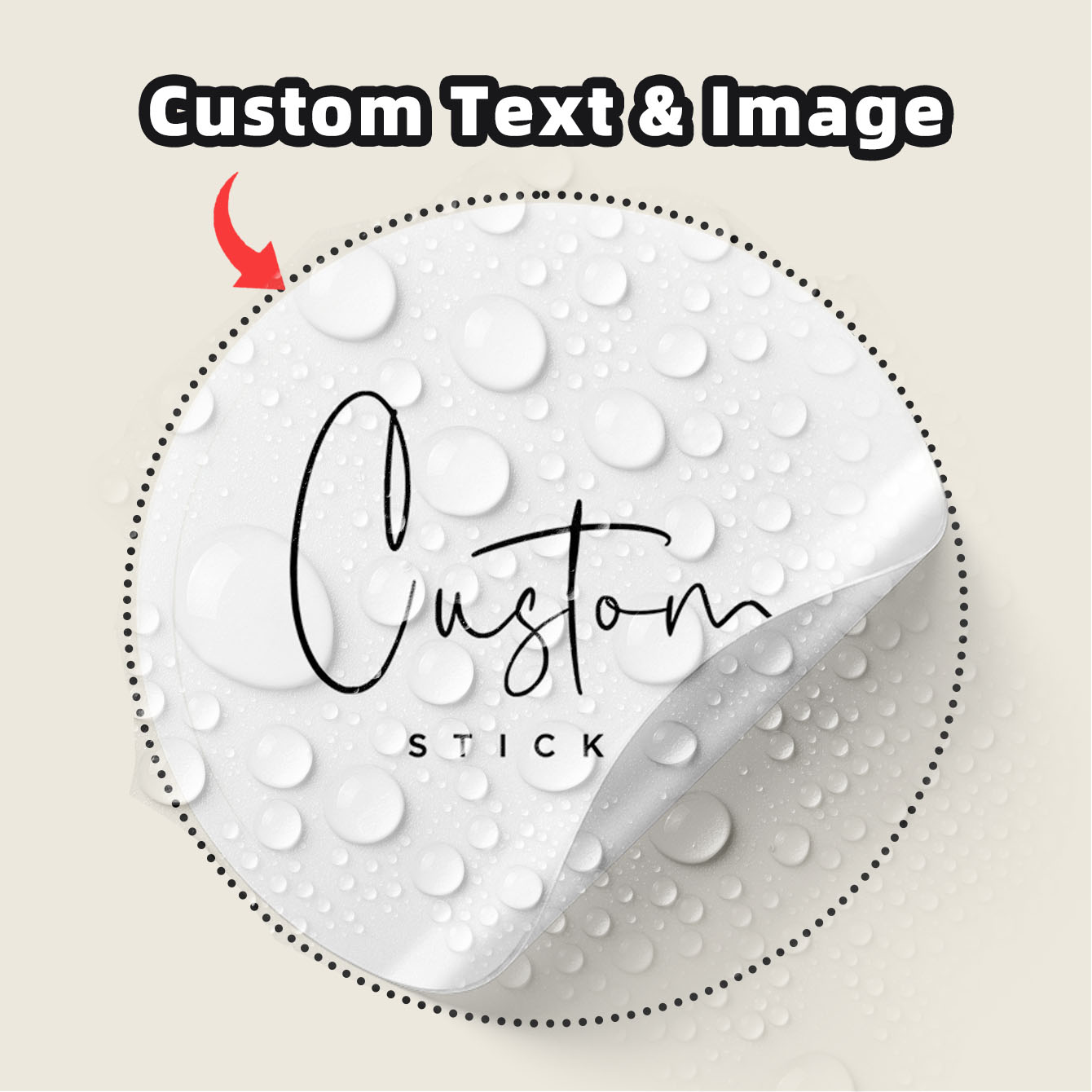 Personalised Candle Label - 1-100 Pezzi Adesivi Rotondi Impermeabili Personalizzati,