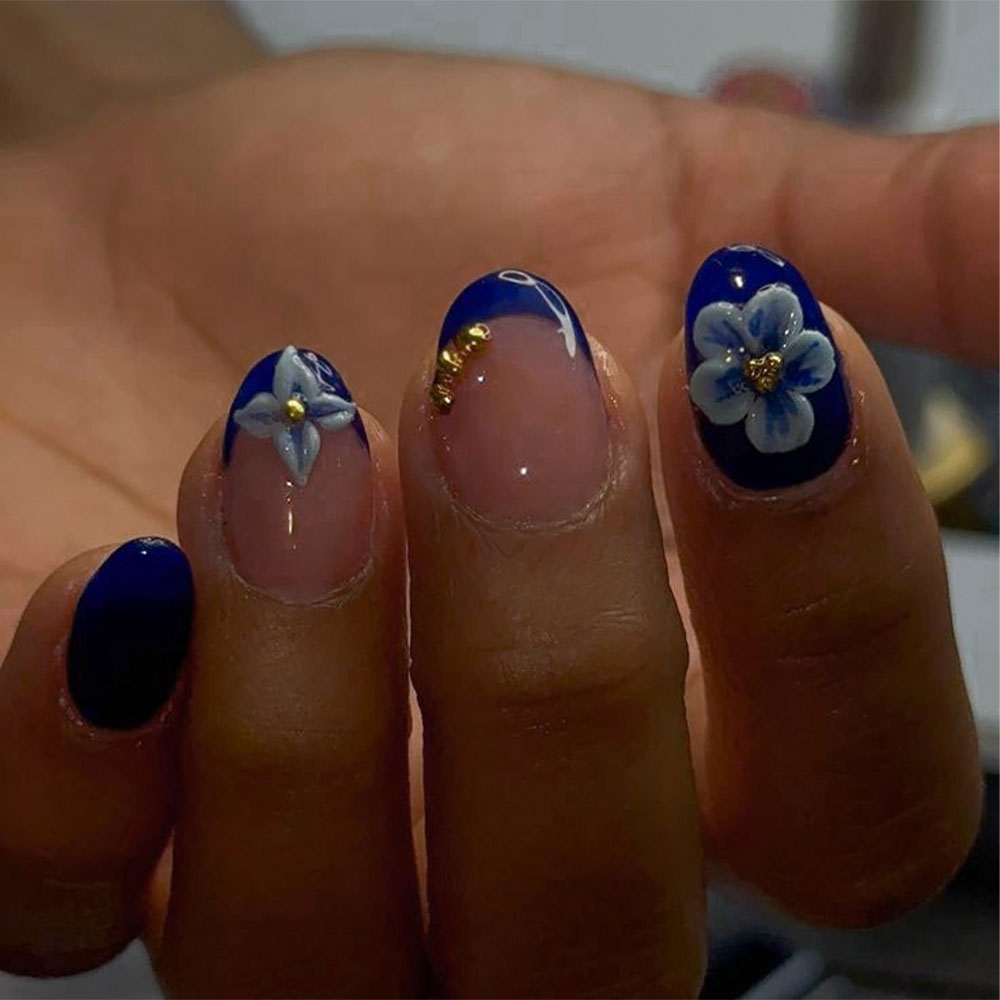 Pressed Flower Art - 24 Adesivi per Unghie in Gel