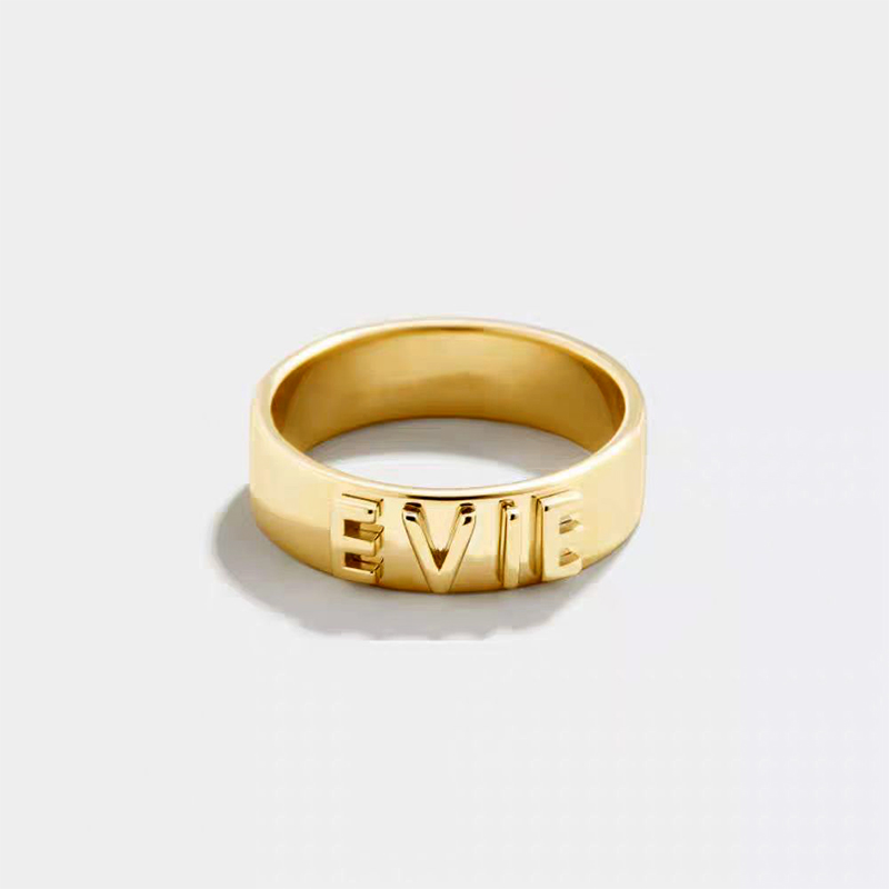 Initial Ring Custom - Anello con nome personalizzato per uomo