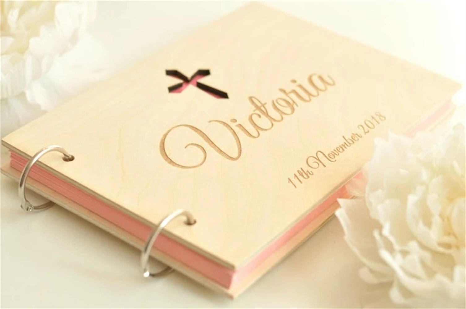 Custom Photo Book - Personalizza qualsiasi testo croce legno Baby