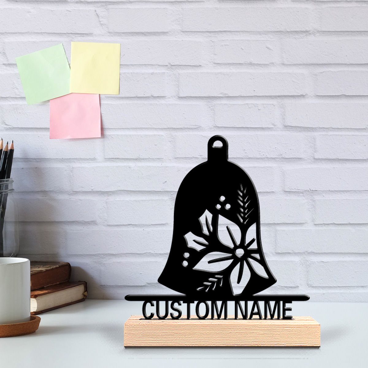 Engraved Wood Frame - 1 Pezzo Nuovo Design Campana Personalizzata