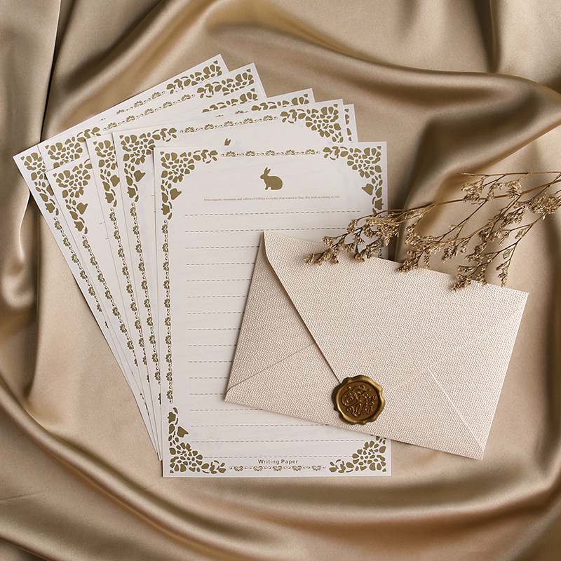 Wax Seal Letter Kit - Set di buste di carta marrone