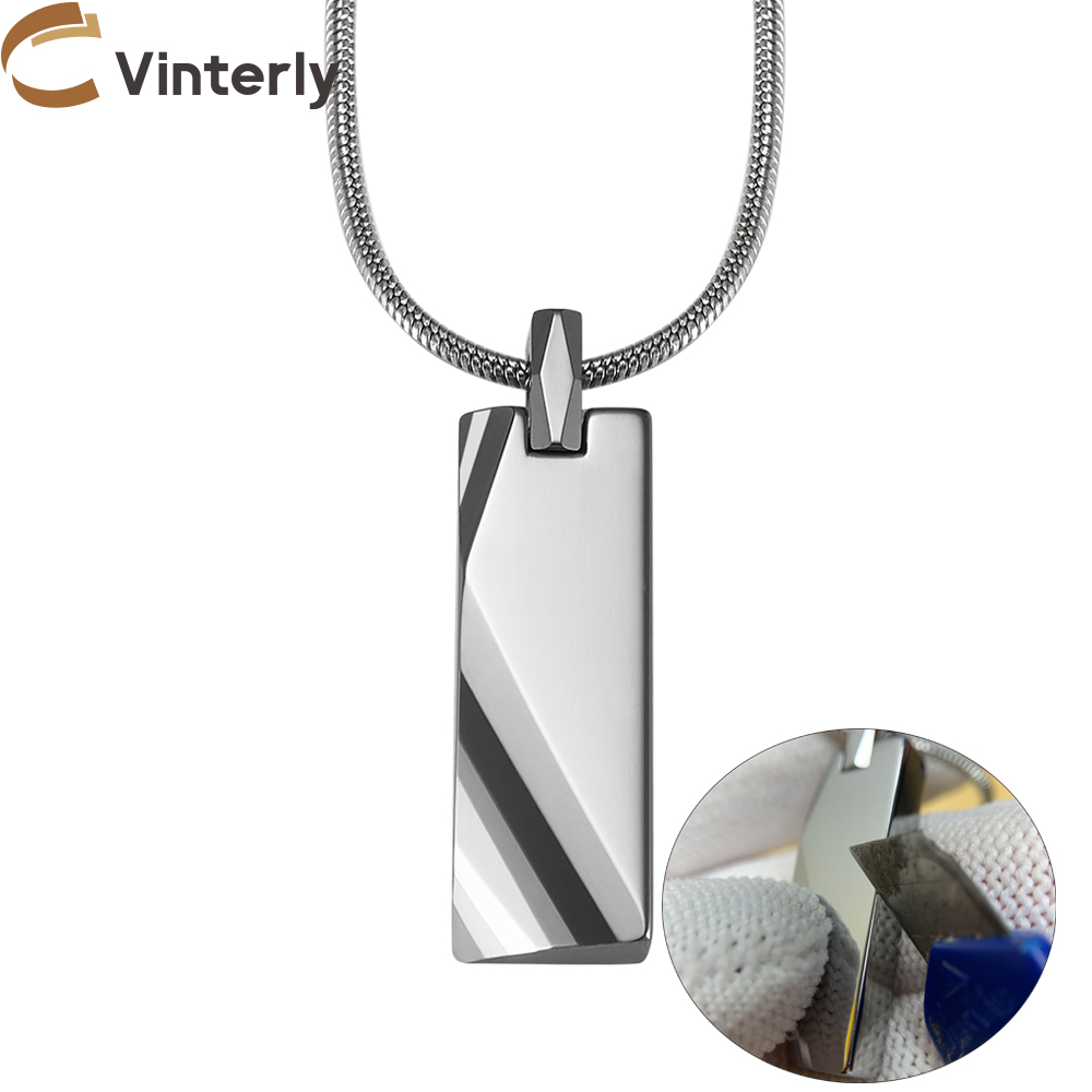Name Necklace Custom - Ciondoli in carburo di tungsteno da