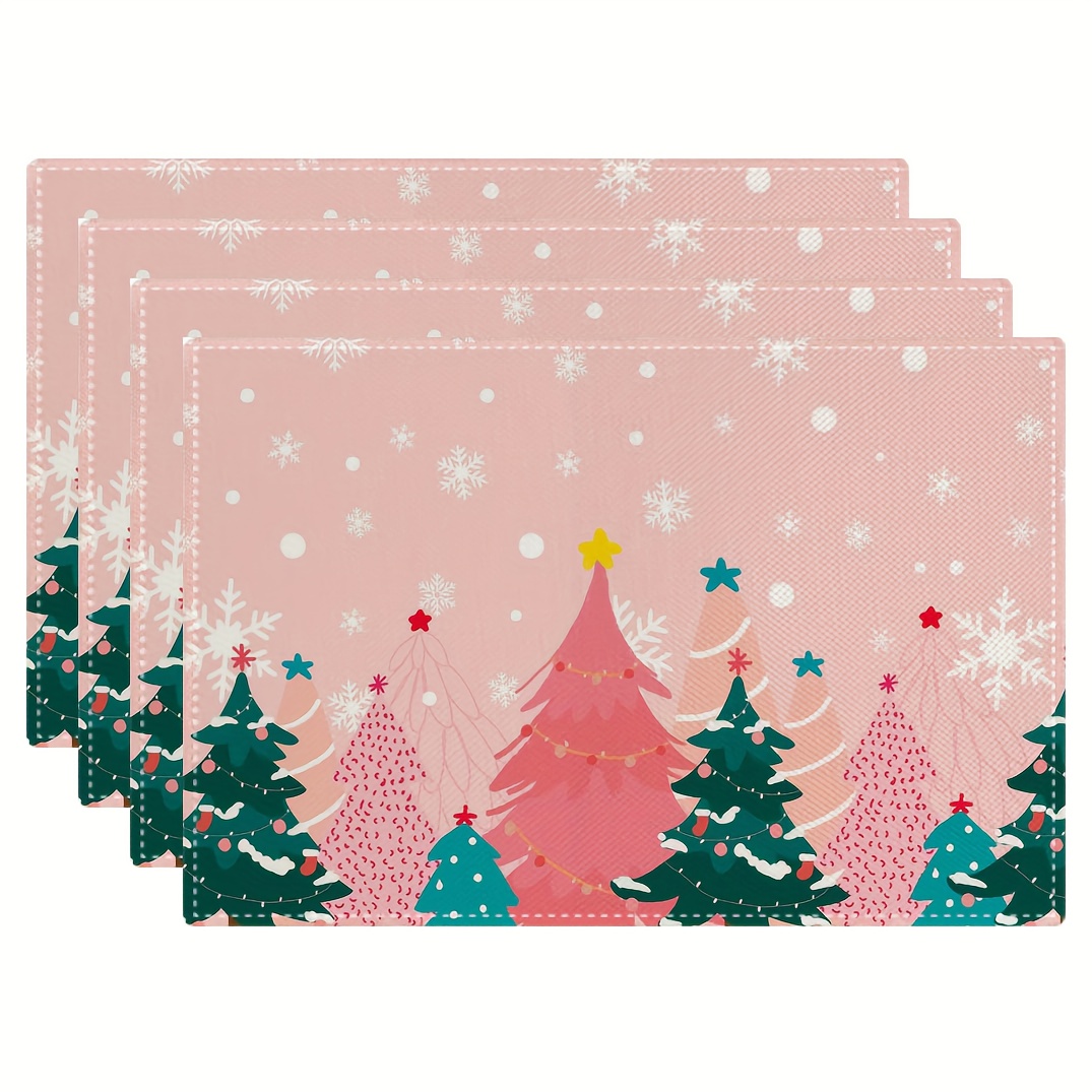 Family Tree Print - Tovagliette Stampate con Albero di Natale