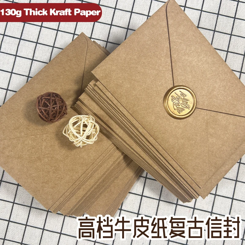 Wax Seal Letter Kit - 50 buste in carta kraft marrone
