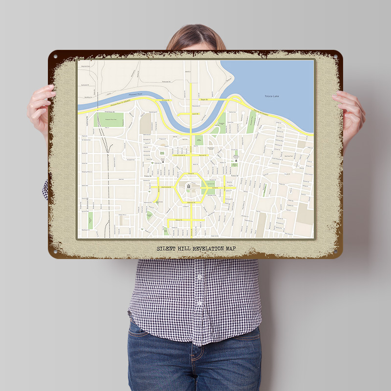 Poster in Metallo della Mappa  - Custom Map Poster recensione e prezzo