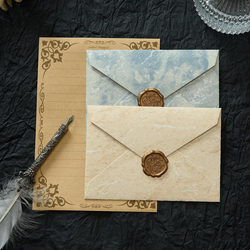 Busta con texture stile canale - Wax Seal Letter Kit recensione e prezzo