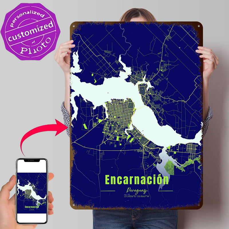 Decorazione Encarnación, Artic - Custom Map Poster recensione e prezzo