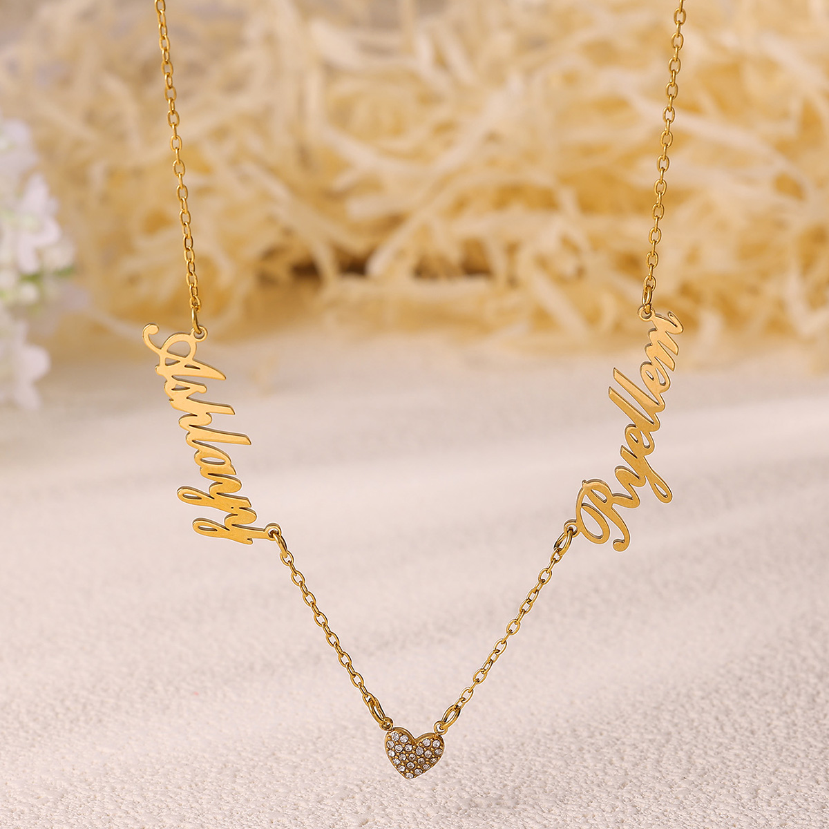 Collana personalizzata con due - Name Necklace Custom recensione e prezzo