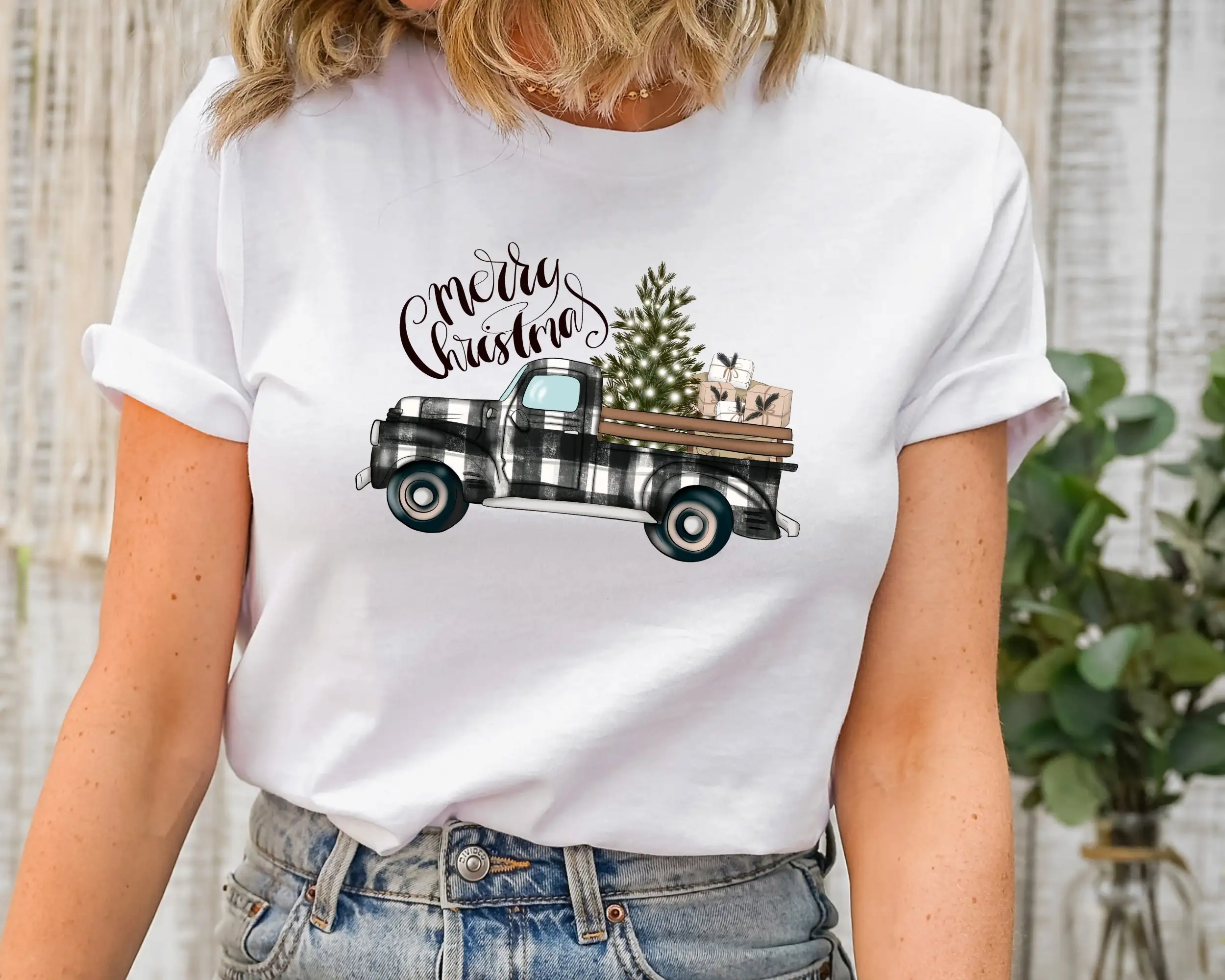 Maglietta Farm Fresh Christmas - Family Tree Print recensione e prezzo