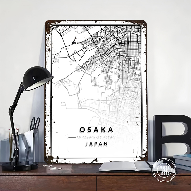 Poster con Mappa di Osaka Stam - Custom Map Poster recensione e prezzo