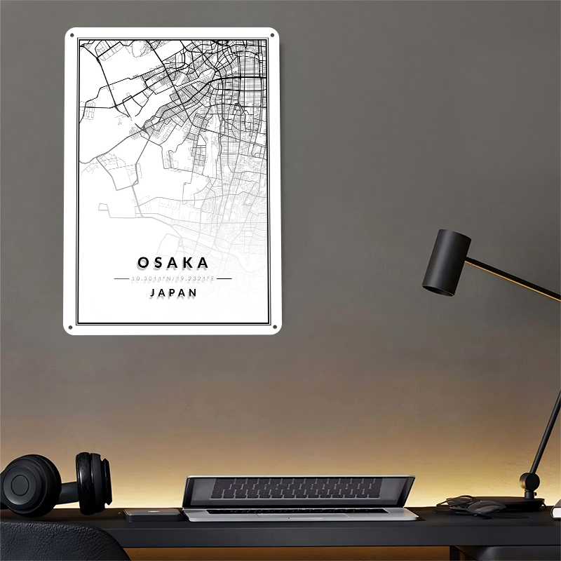 Poster con Mappa di Osaka Stam - Custom Map Poster recensione e prezzo