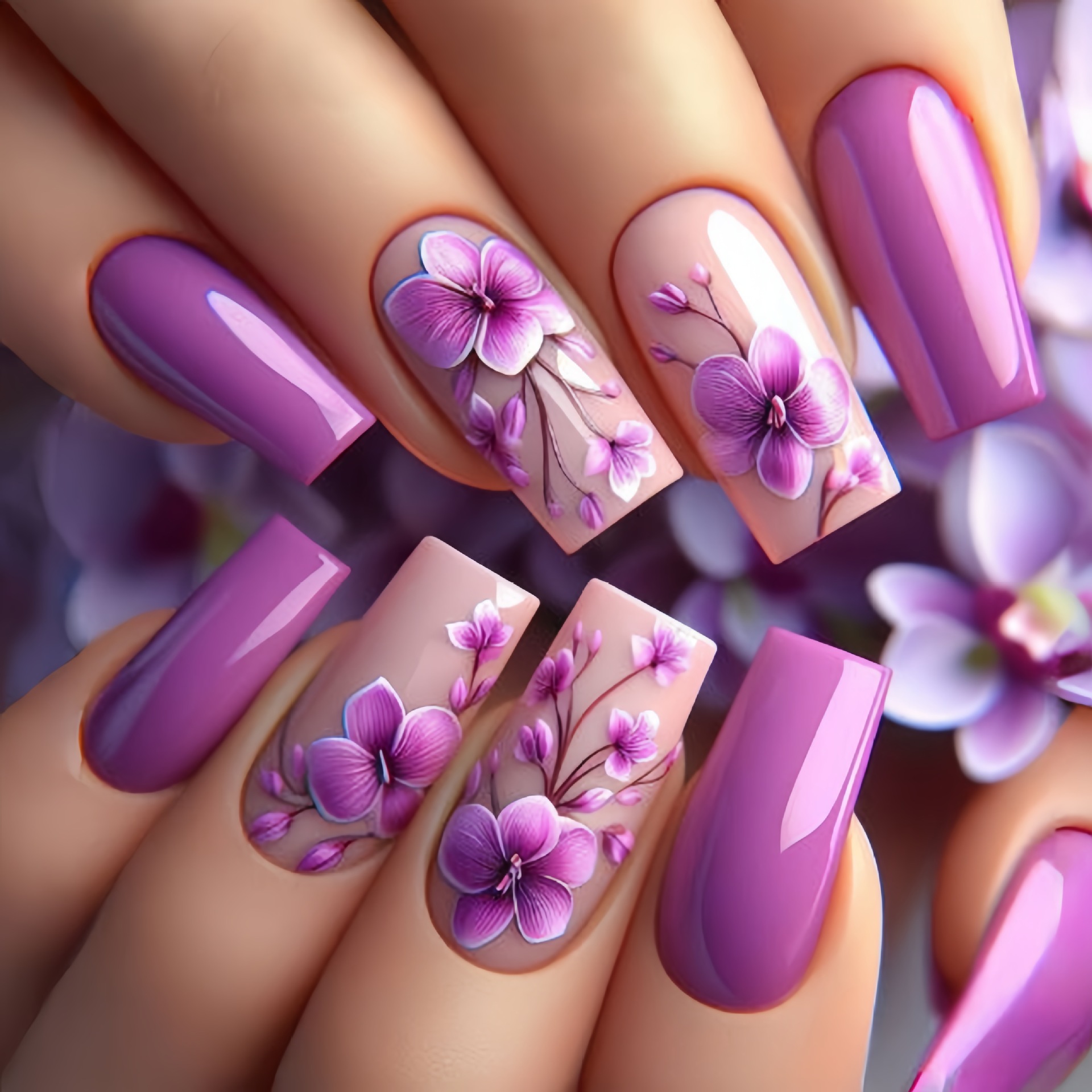 24 pz/set Unghie finte medio l - Pressed Flower Art recensione e prezzo