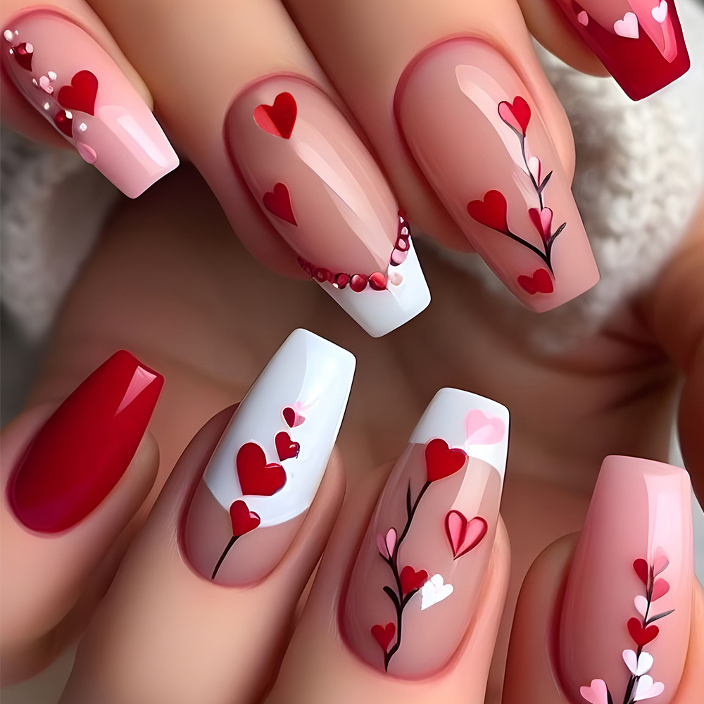 24 pezzi/set unghie finte quad - Pressed Flower Art recensione e prezzo