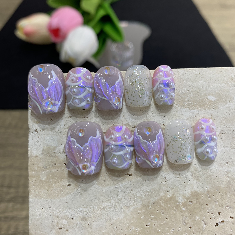 10 pz. Unghie Finte a Farfalla - Pressed Flower Art recensione e prezzo