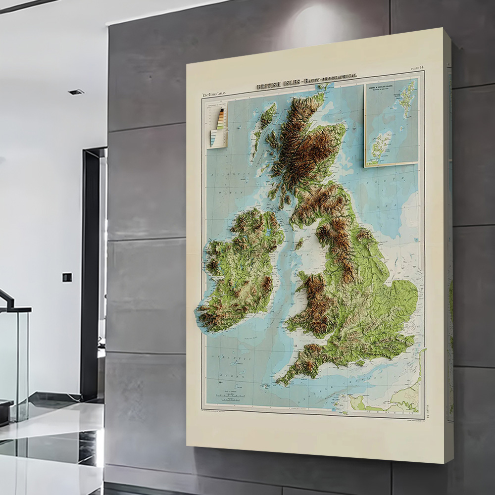 Poster con Mappa in Rilievo 3D - Custom Map Poster recensione e prezzo