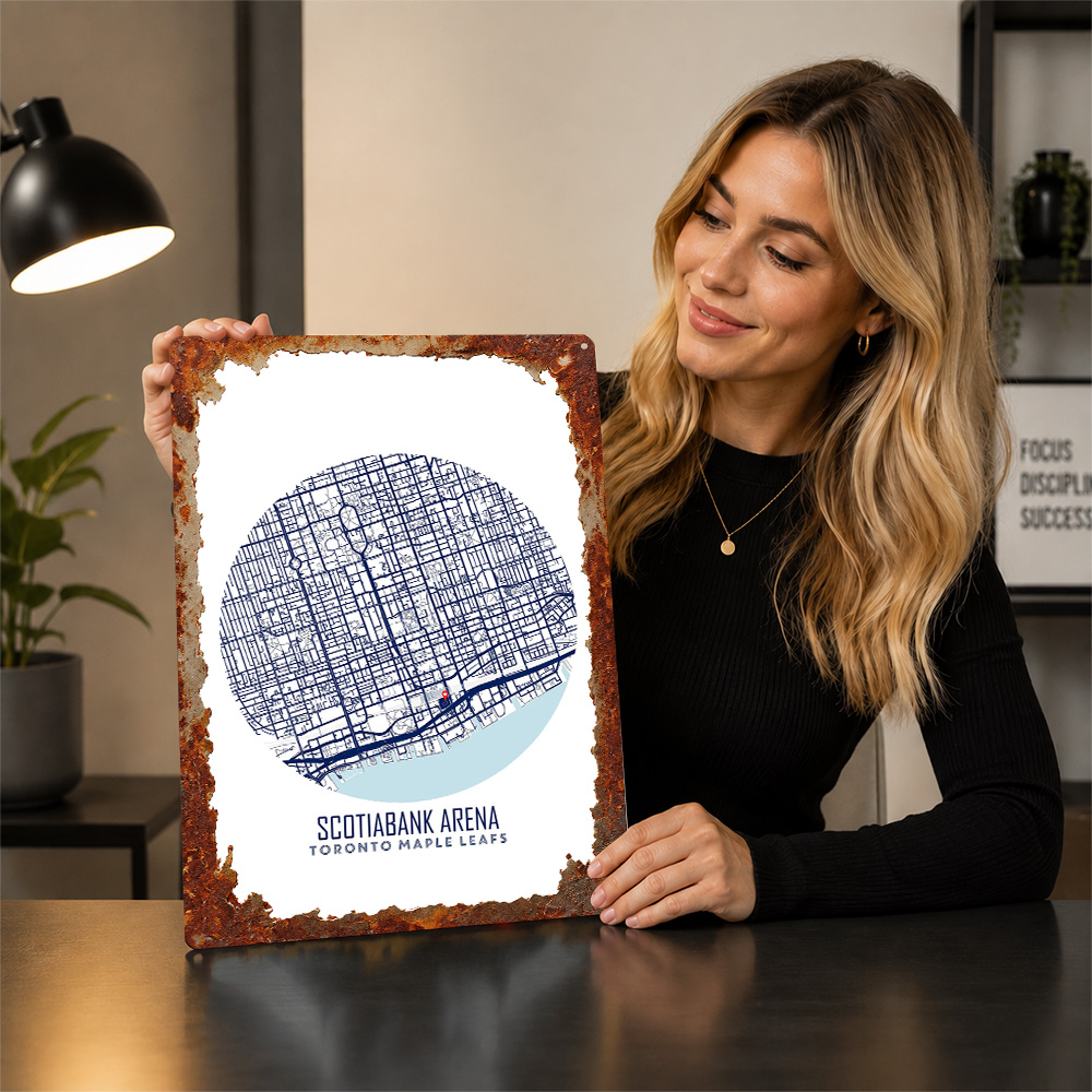 Poster in Metallo della Mappa  - Custom Map Poster recensione e prezzo