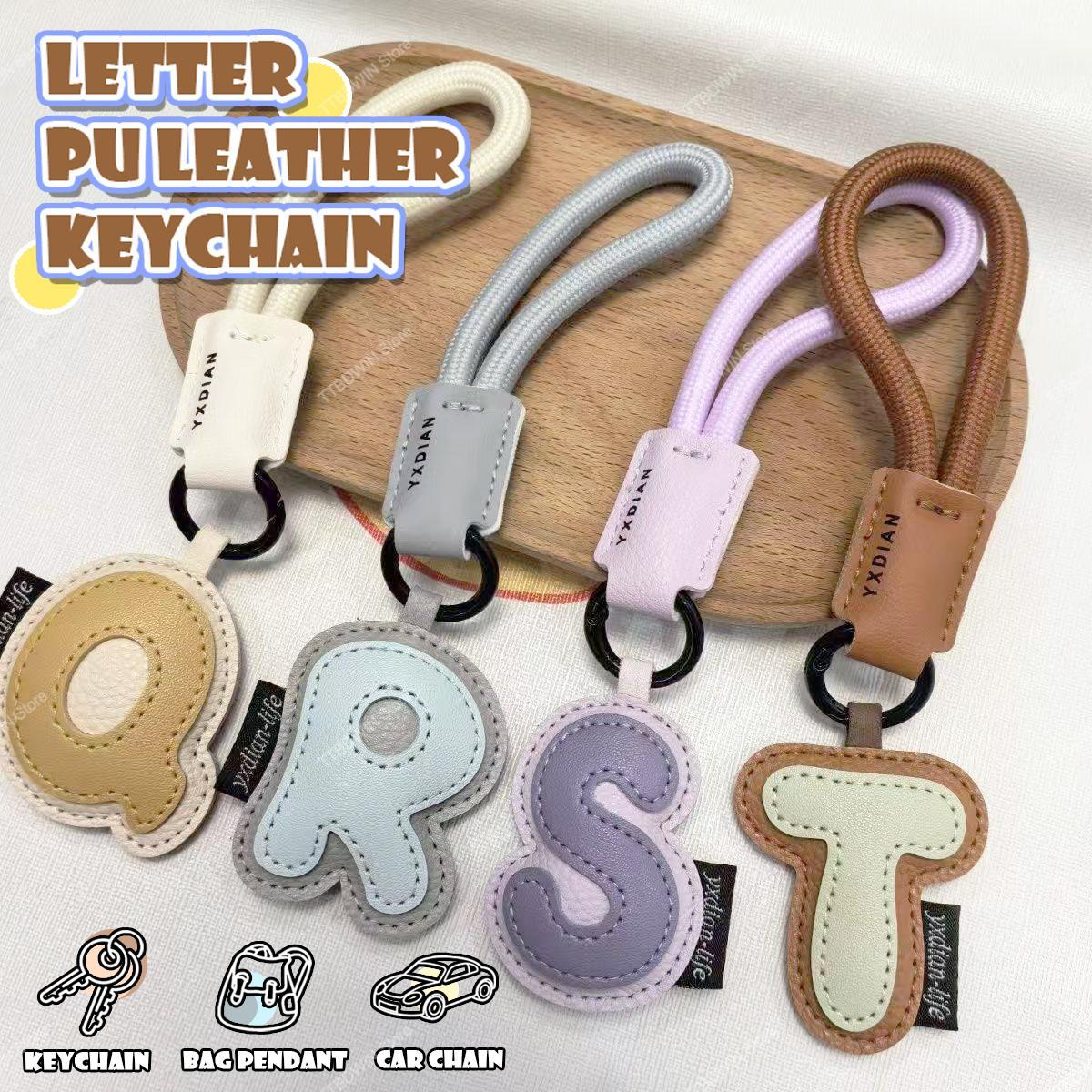 Portachiavi in Pelle PU con 26 - Monogram Keychain Leather recensione e prezzo