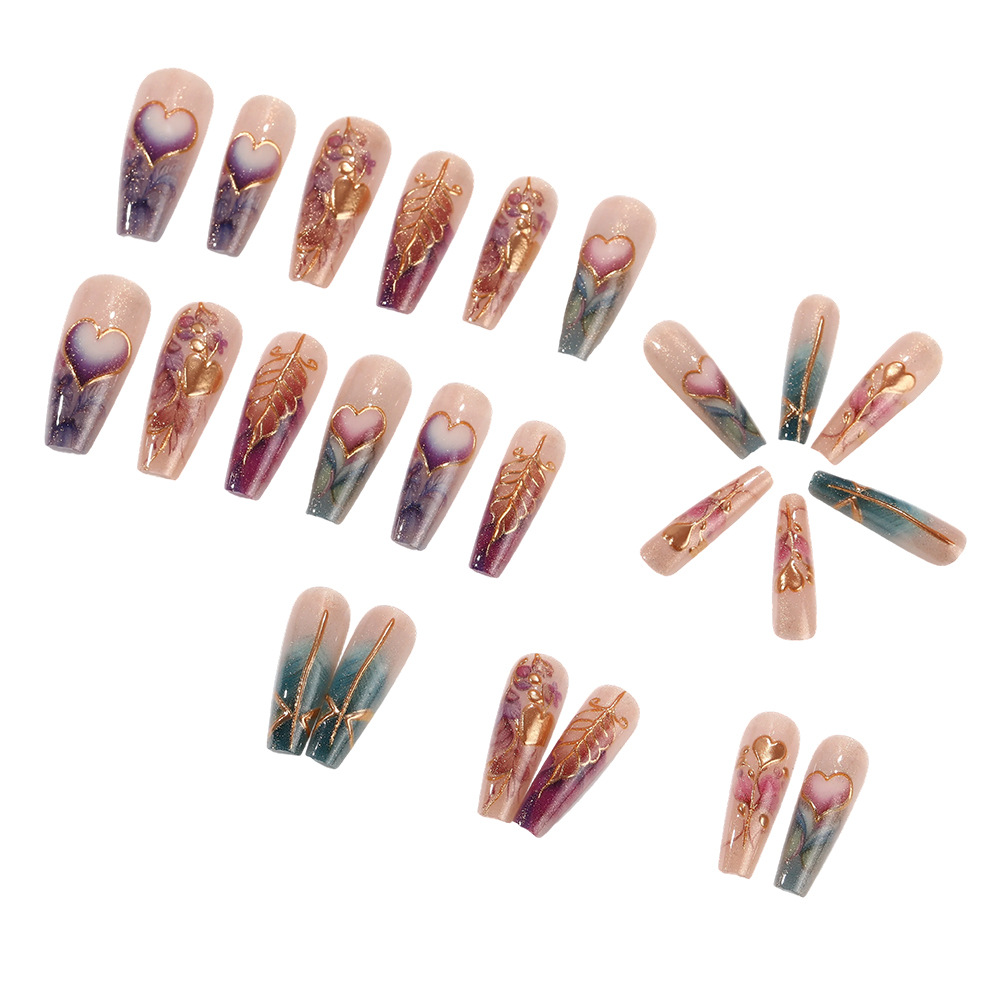 24 pz/set 3D unghie finte per  - Pressed Flower Art recensione e prezzo