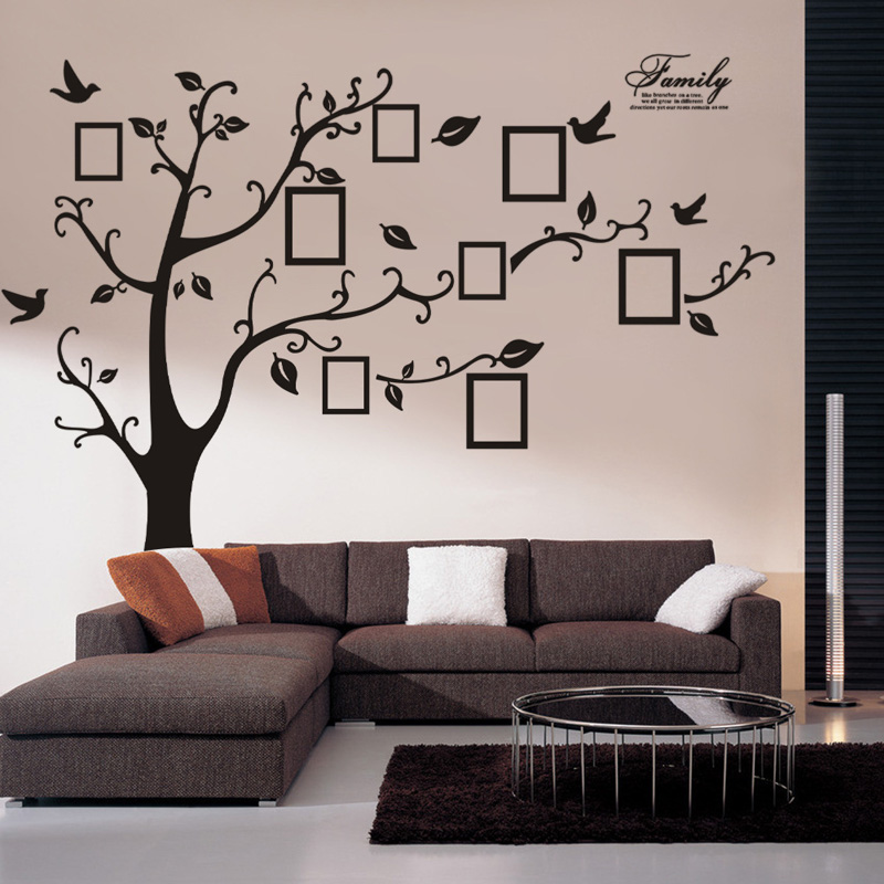 Adesivi Murali in PVC a Forma  - Family Tree Print recensione e prezzo