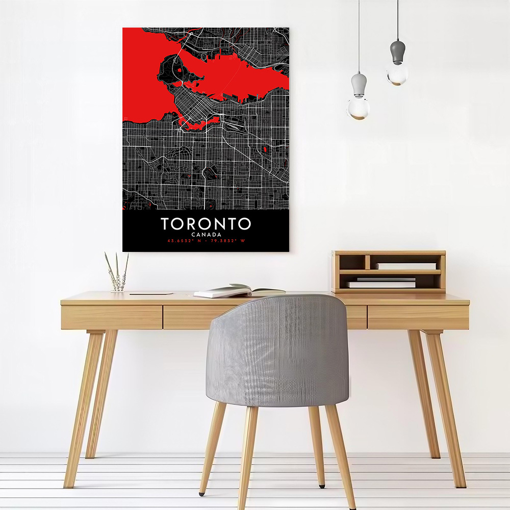 Poster su Tela della Mappa di  - Custom Map Poster recensione e prezzo