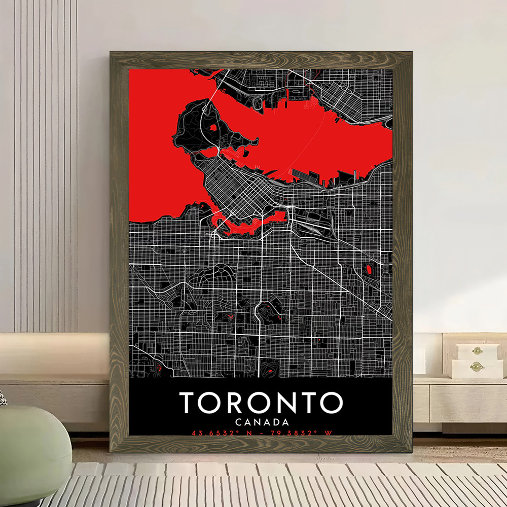 Poster su Tela della Mappa di  - Custom Map Poster recensione e prezzo