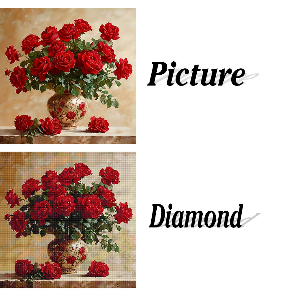 Pittura diamante rosa pieno qu - Photo Mosaic Print recensione e prezzo