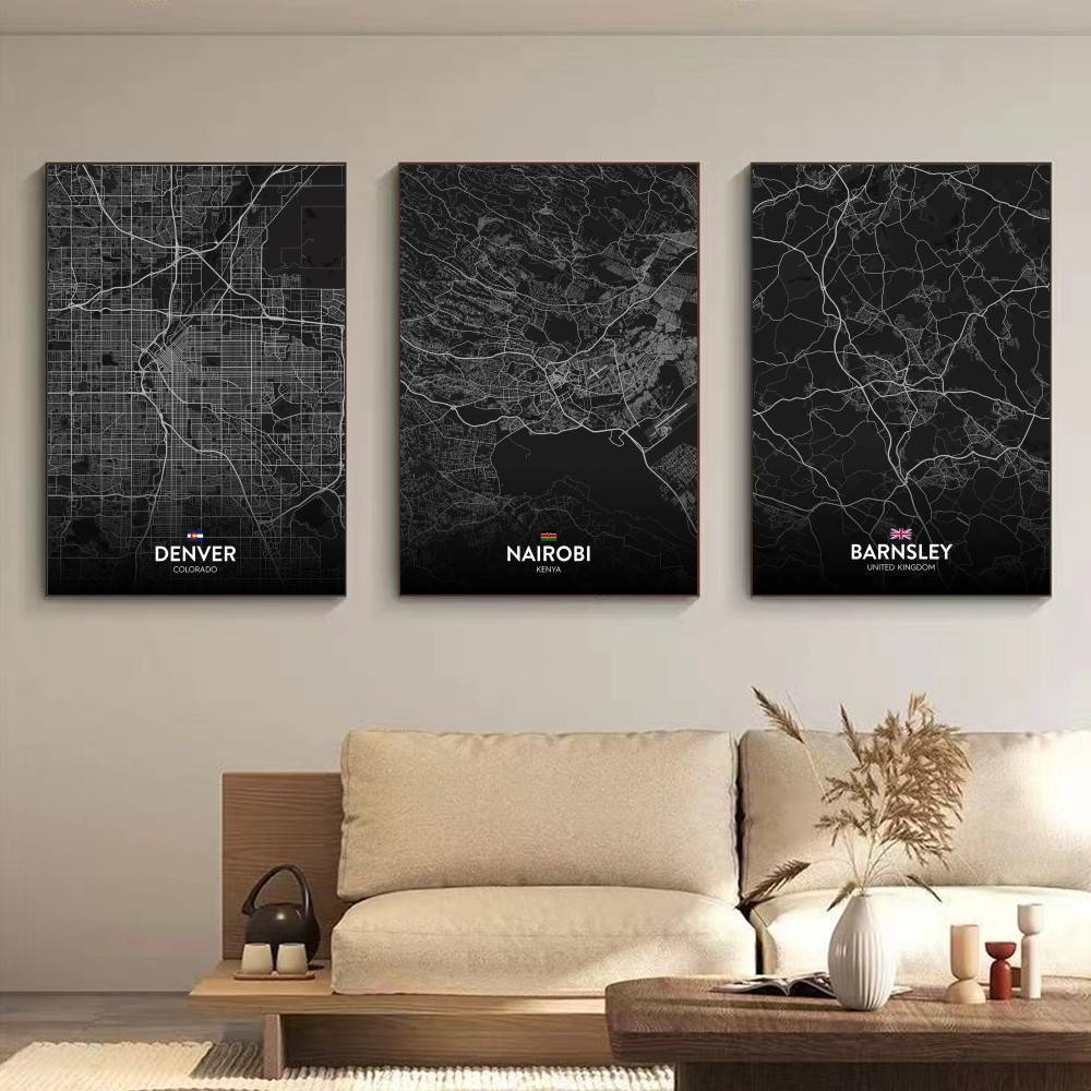 Parigi Londra New York CUSTOM  - Custom Map Poster recensione e prezzo