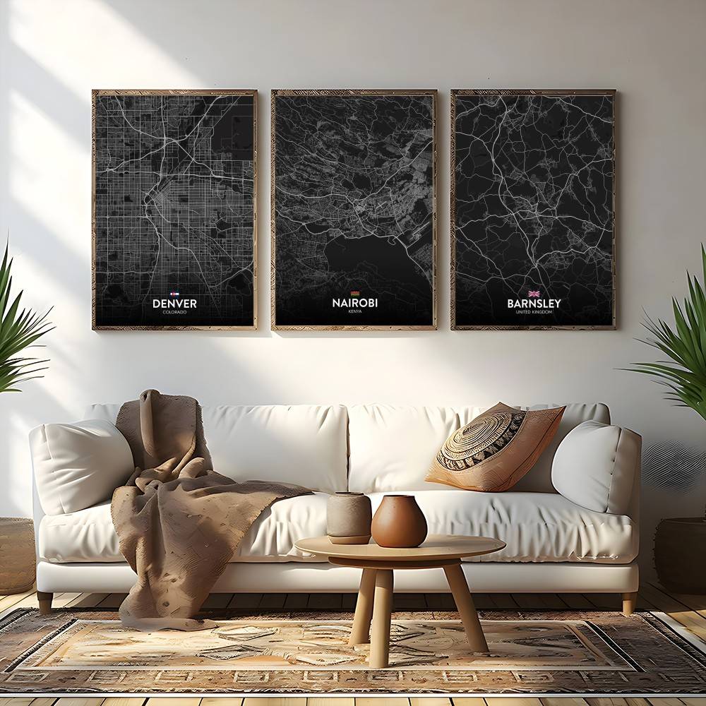 Parigi Londra New York CUSTOM  - Custom Map Poster recensione e prezzo