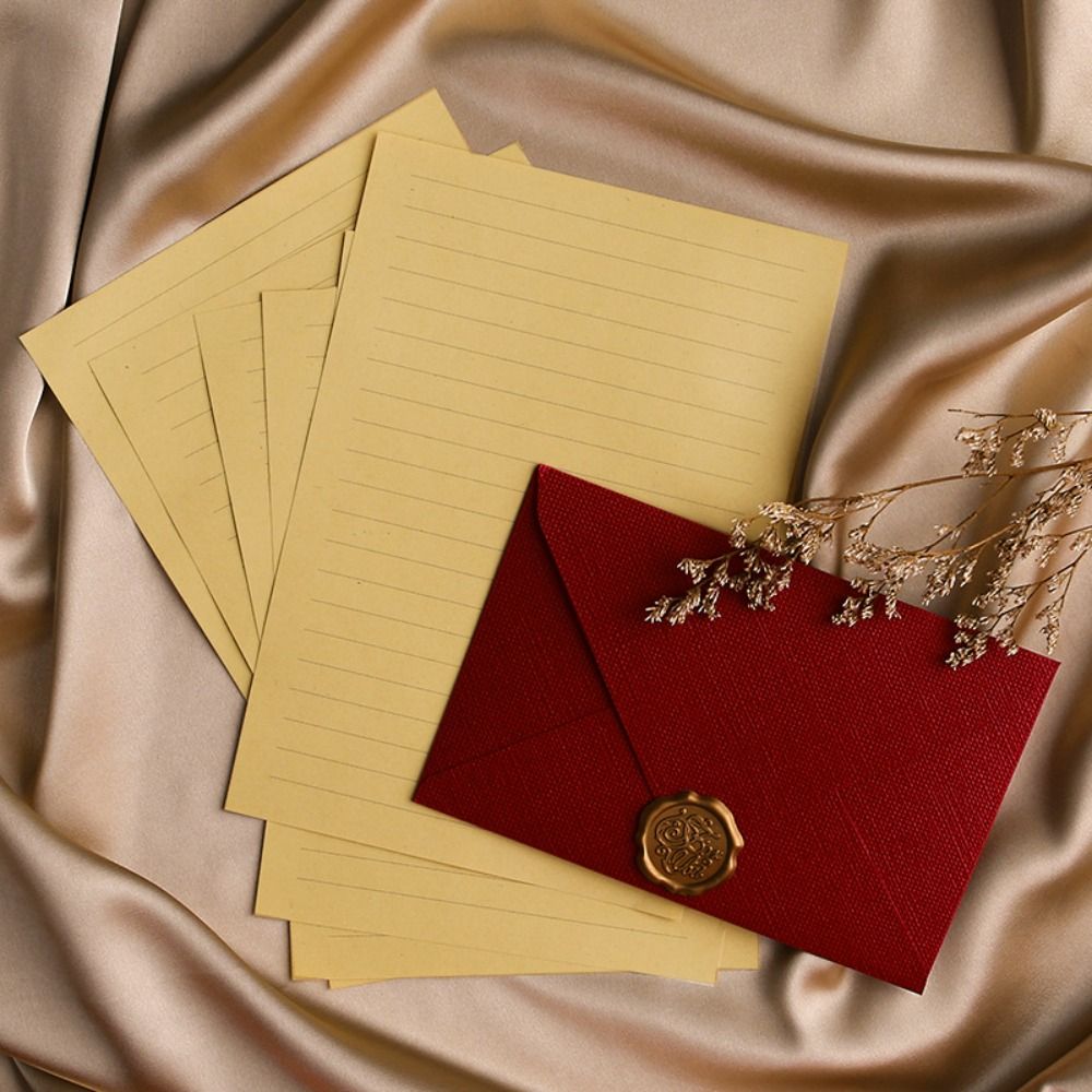 Busta retrò con texture in lin - Wax Seal Letter Kit recensione e prezzo