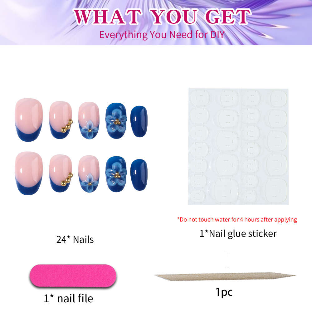 24 Adesivi per Unghie in Gel 3 - Pressed Flower Art recensione e prezzo