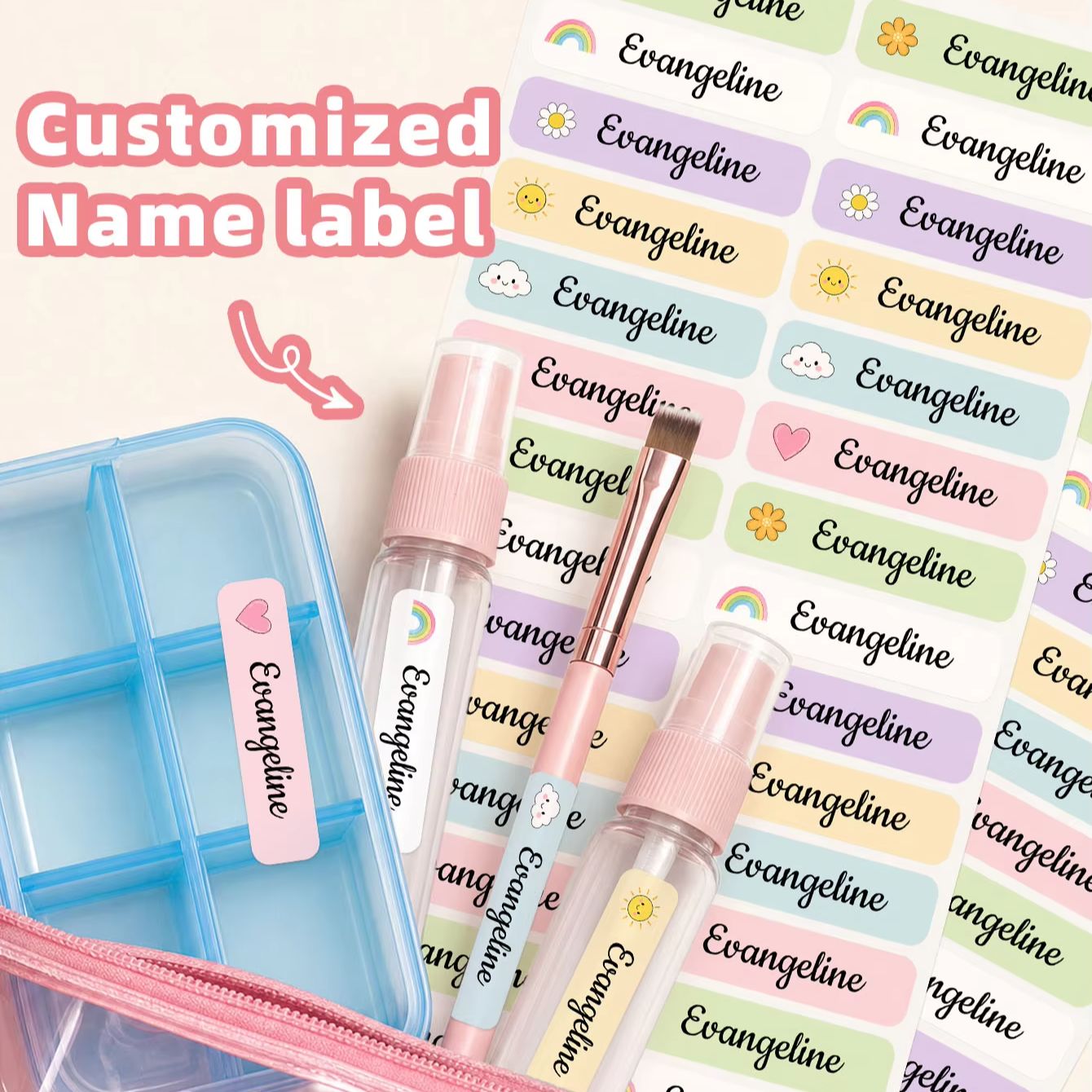 1-300 Pezzi Adesivi Personaliz - Personalized Name Box recensione e prezzo