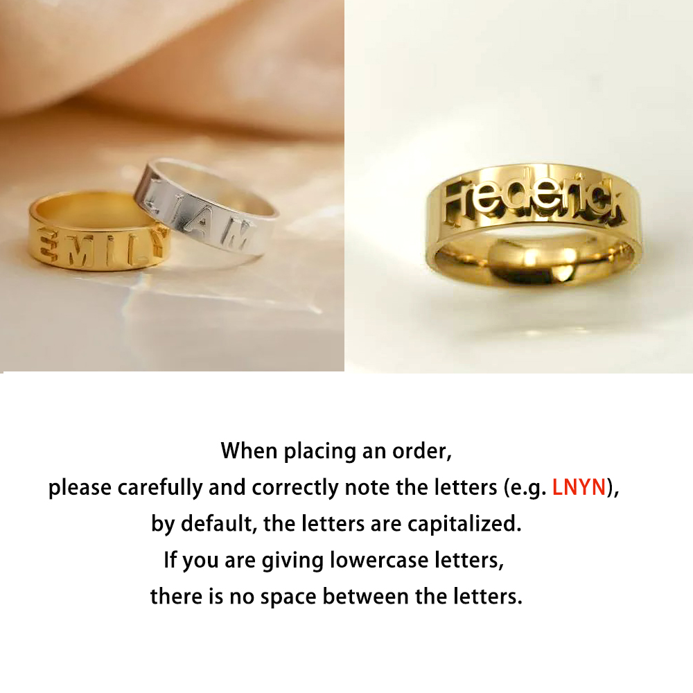 Anello con nome personalizzato - Initial Ring Custom recensione e prezzo