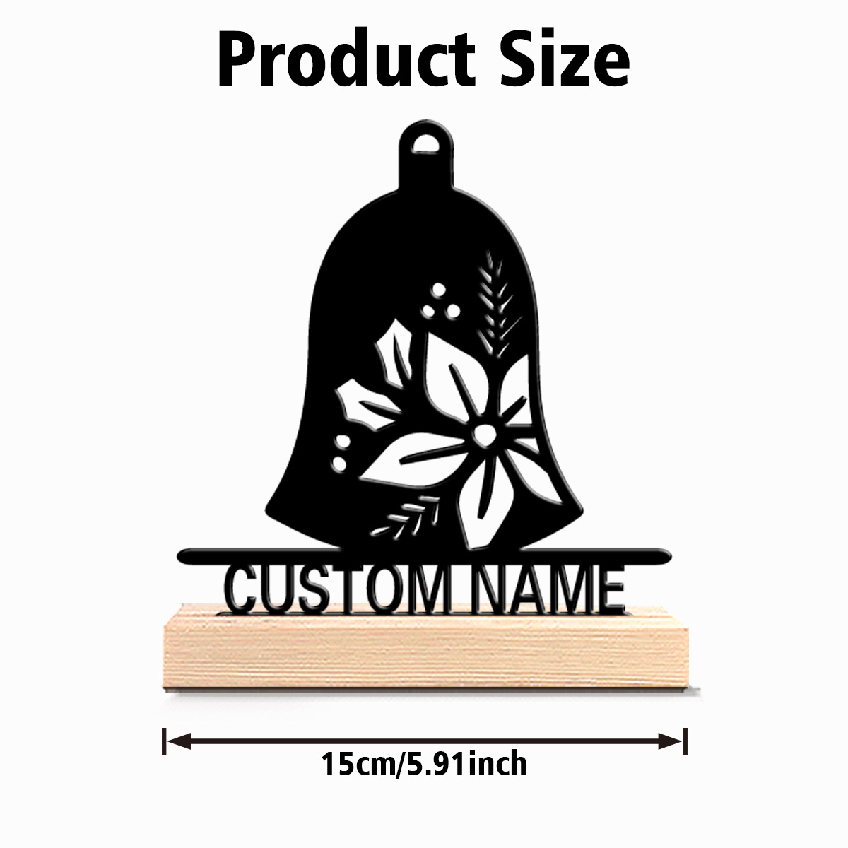 1 Pezzo Nuovo Design Campana P - Engraved Wood Frame recensione e prezzo