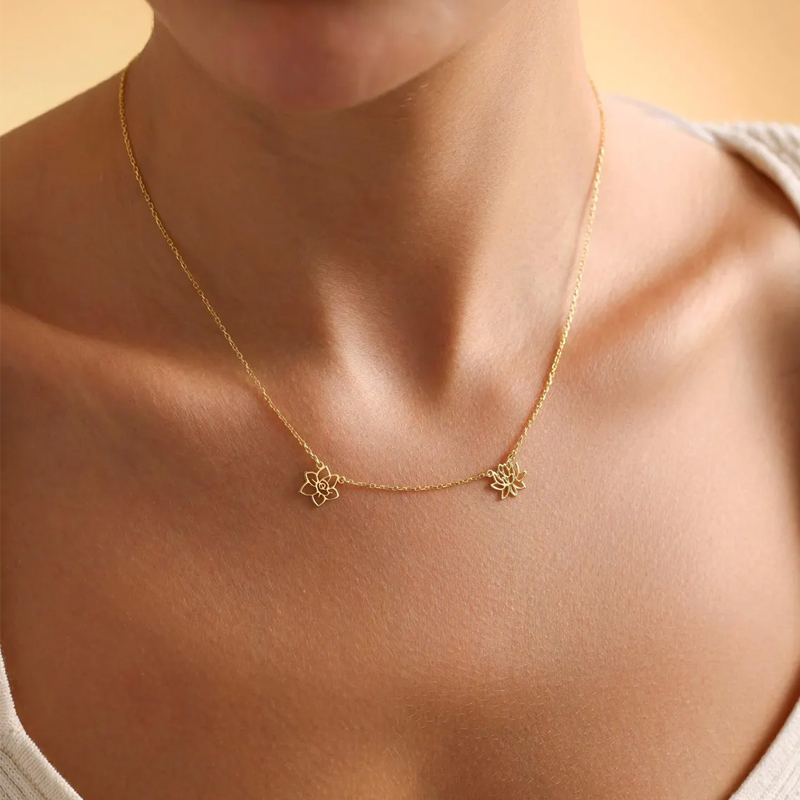 Collana personalizzata con fio - Birth Flower Necklace recensione e prezzo