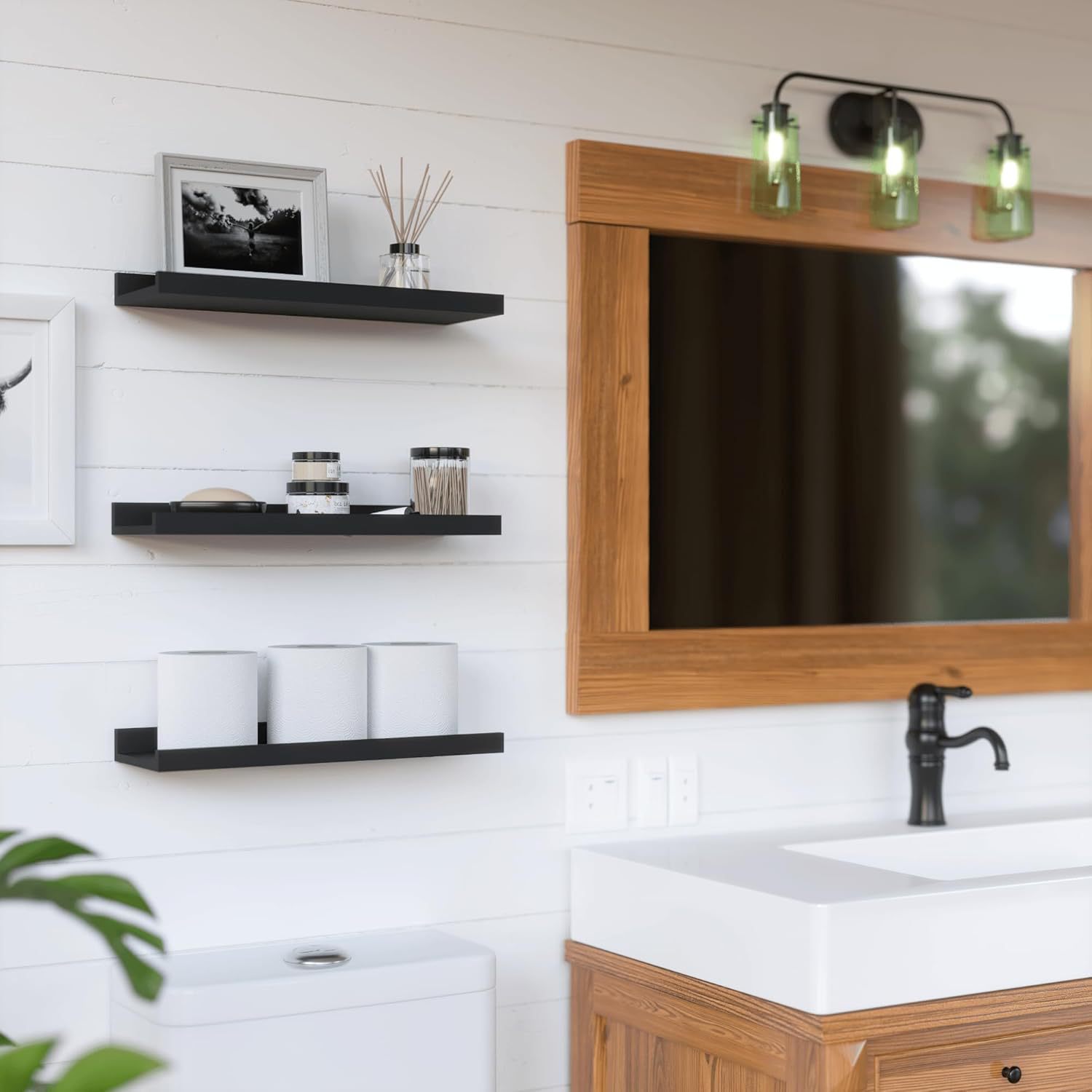 Scaffale da parete creativo a  - Engraved Wood Frame recensione e prezzo