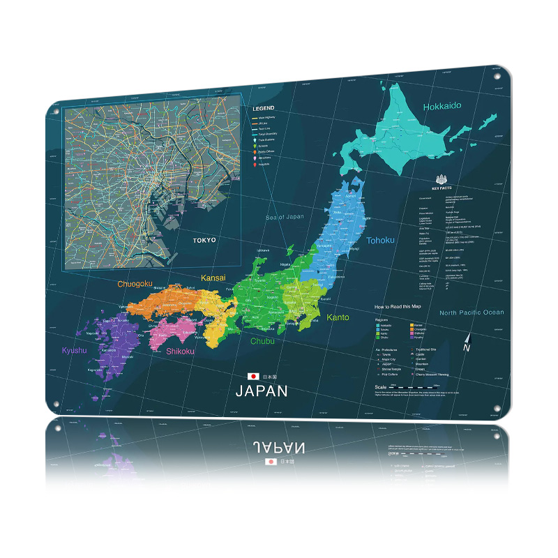 Mappa del Giappone e del Tokyo - Custom Map Poster recensione e prezzo