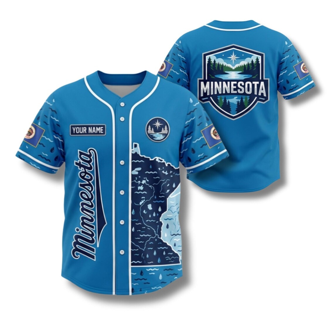 Maglia da baseball personalizz - Custom Star Map recensione e prezzo