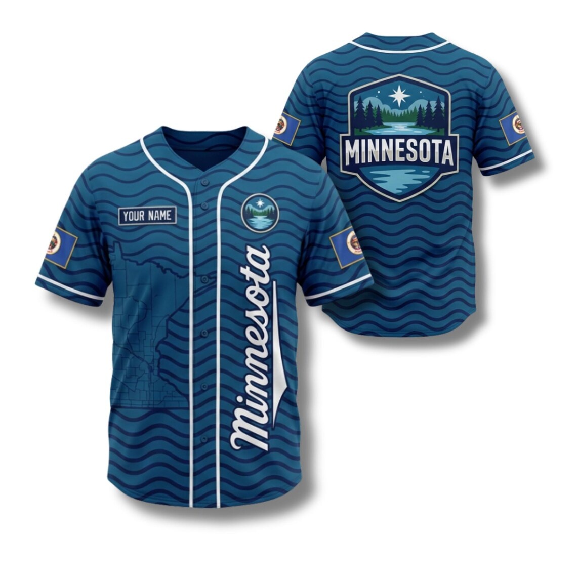 Maglia da baseball personalizz - Custom Star Map recensione e prezzo